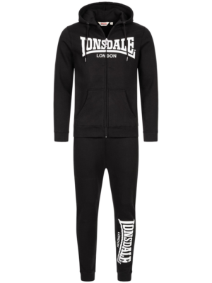 LONSDALE Jogging ruhák 'Feeny'  fekete / fehér-Hungary
