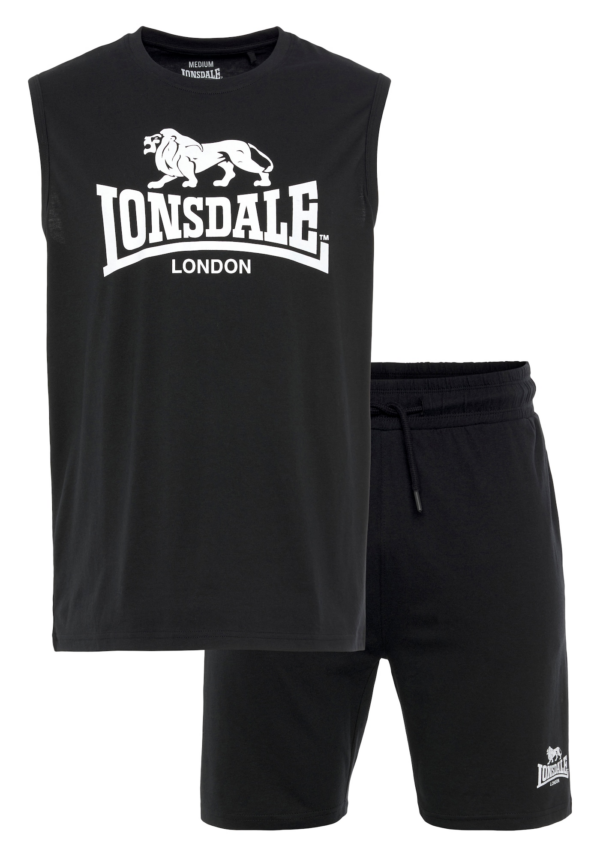 LONSDALE Jogging ruhák  fekete / fehér-Hungary