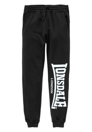LONSDALE Nadrág  fekete / fehér