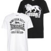 LONSDALE Póló 'Bylchan'  fekete / fehér