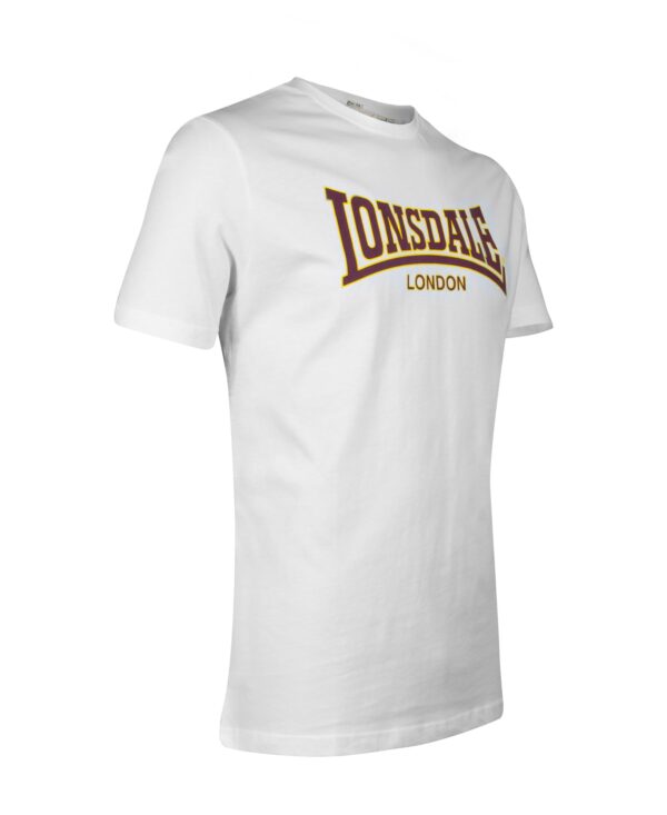 LONSDALE Póló 'Classic'  barna / sárga / fehér