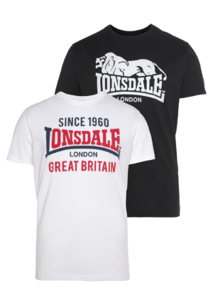 LONSDALE Póló  piros / fekete / fehér-Hungary