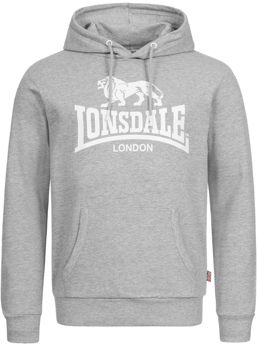 LONSDALE Tréning póló 'Fremington'  szürke / fehér-Ár
