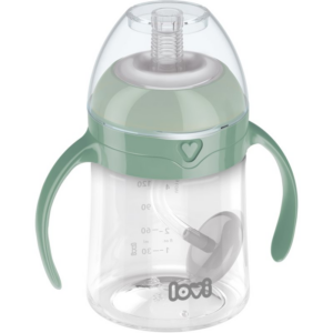 LOVI First Cup bögre szívószállal Green 6m+ 150 ml-Ár