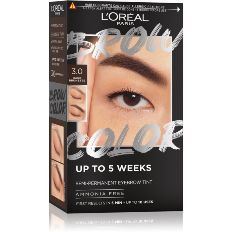 L’Oréal Paris Brow Color szemöldökfesték árnyalat 3.0 Dark Brunette 1 db-Ár