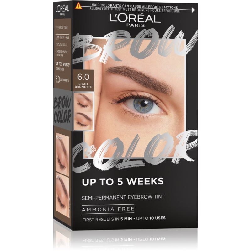 L’Oréal Paris Brow Color szemöldökfesték árnyalat 6.0 Light Brunette 1 db-Ár
