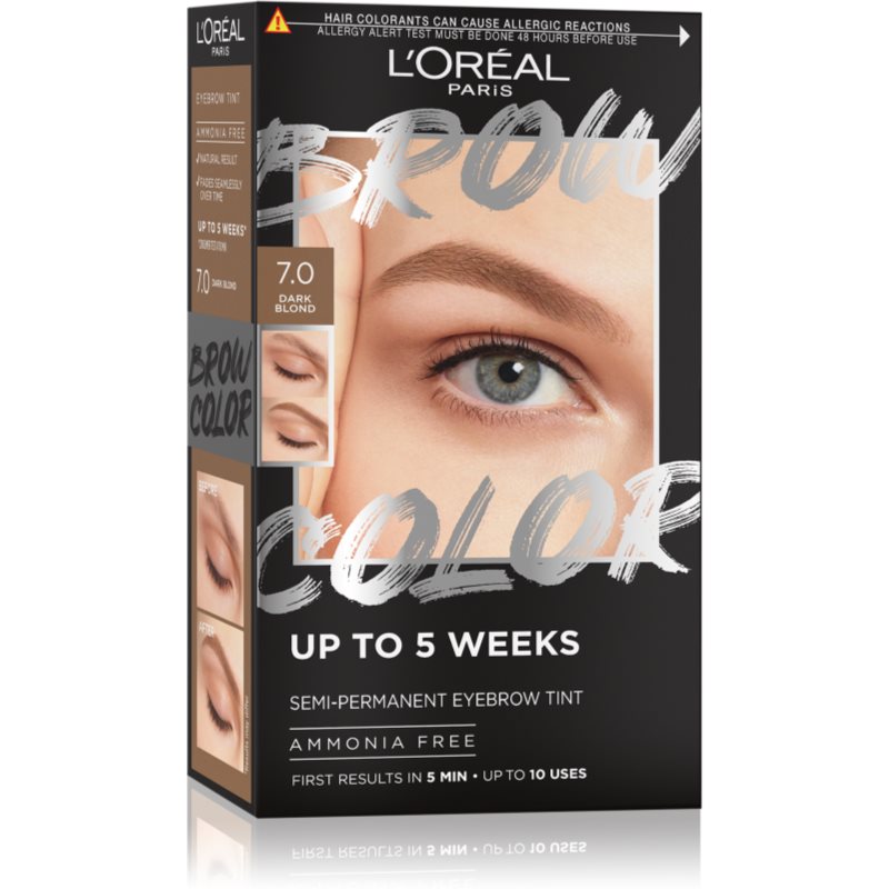 L’Oréal Paris Brow Color szemöldökfesték árnyalat 7.0 Dark Blond 1 db-Ár