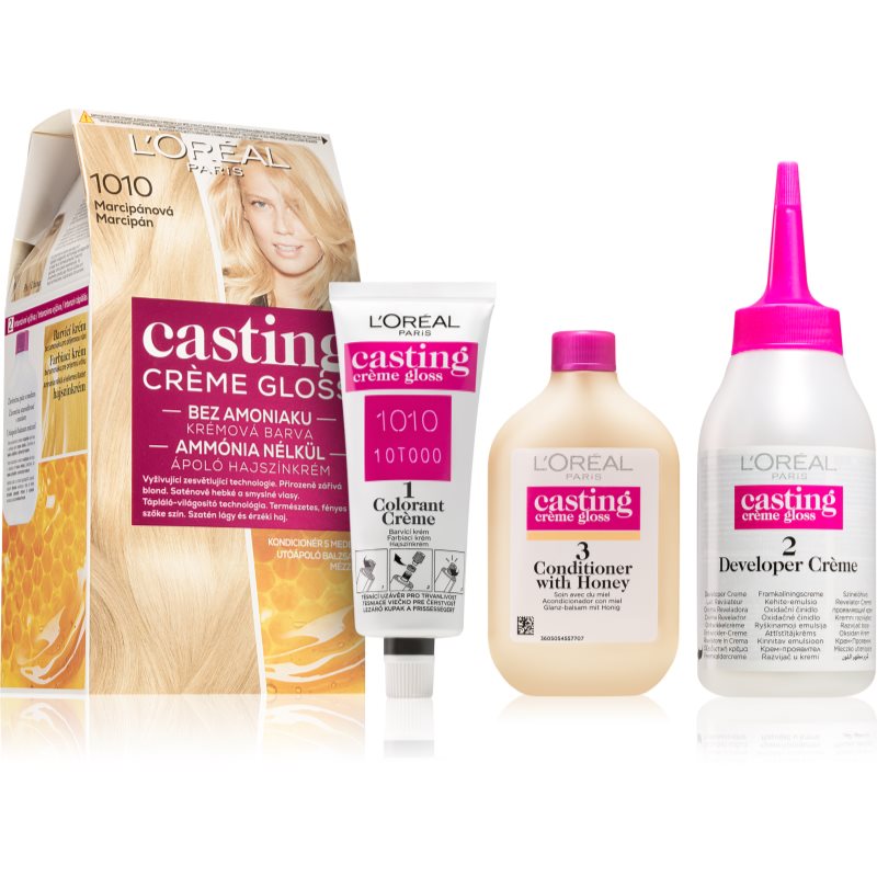 L’Oréal Paris Casting Creme Gloss fokozatosan kimosható hajszínező krém árnyalat 1010 Marzipan 1 db-Eredeti