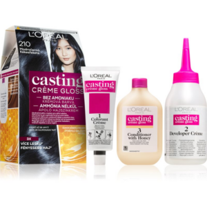L’Oréal Paris Casting Creme Gloss fokozatosan kimosható helyszínező krém árnyalat 210 Blue Black 1 db-Eredeti