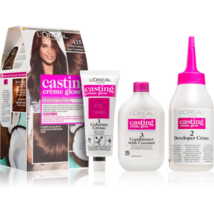 L’Oréal Paris Casting Creme Gloss fokozatosan kimosható helyszínező krém árnyalat 415 Iced Chocolate 1 db-Eredeti