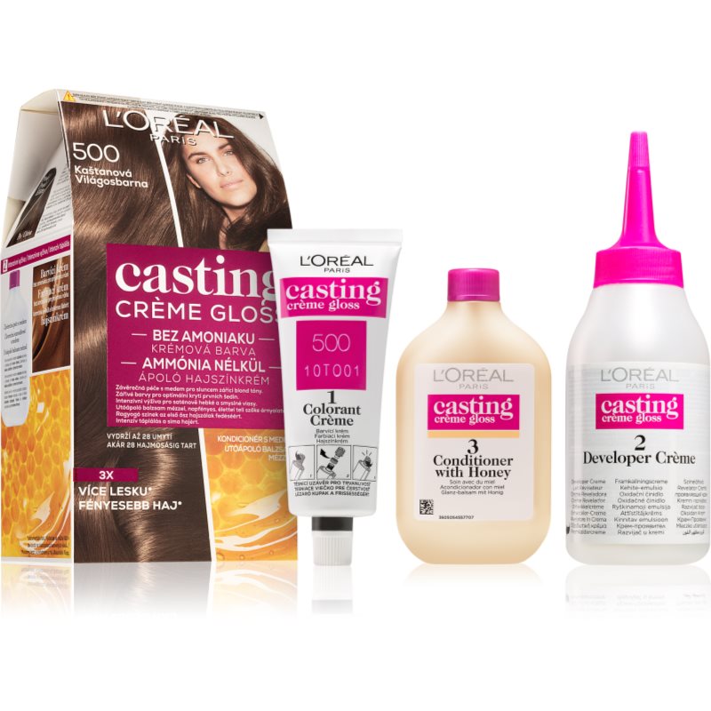 L’Oréal Paris Casting Creme Gloss fokozatosan kimosható helyszínező krém árnyalat 500 Maroon 1 db-Ár