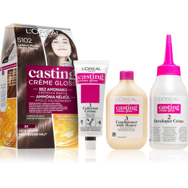 L’Oréal Paris Casting Creme Gloss hajfesték árnyalat 5102 Iced Mocha 1 db-Eredeti