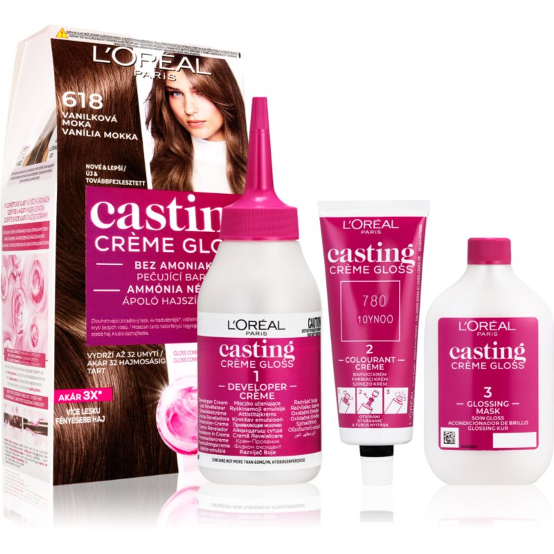 L’Oréal Paris Casting Creme Gloss hajfesték árnyalat 618 Vanilla Mocha 1 db