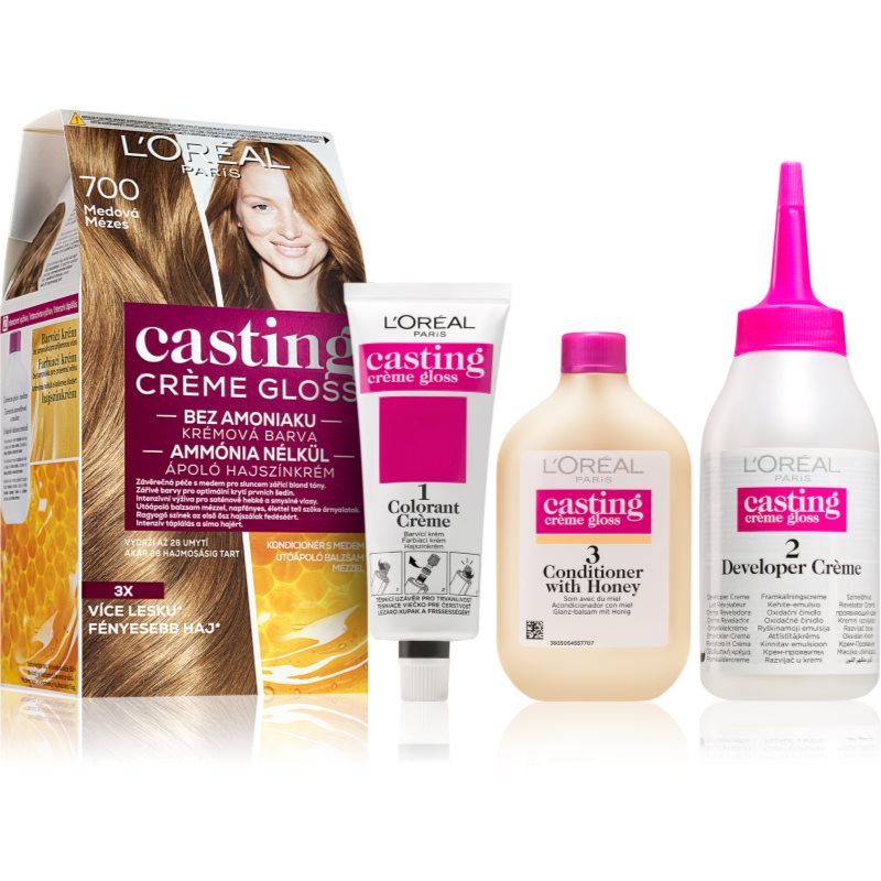 L’Oréal Paris Casting Creme Gloss hajfesték árnyalat 700 Honey 1 db-Eredeti