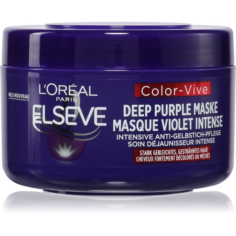 L’Oréal Paris Elseve Color-Vive Purple ápoló maszk semlegesíti a sárgás tónusokat 250 ml-Ár