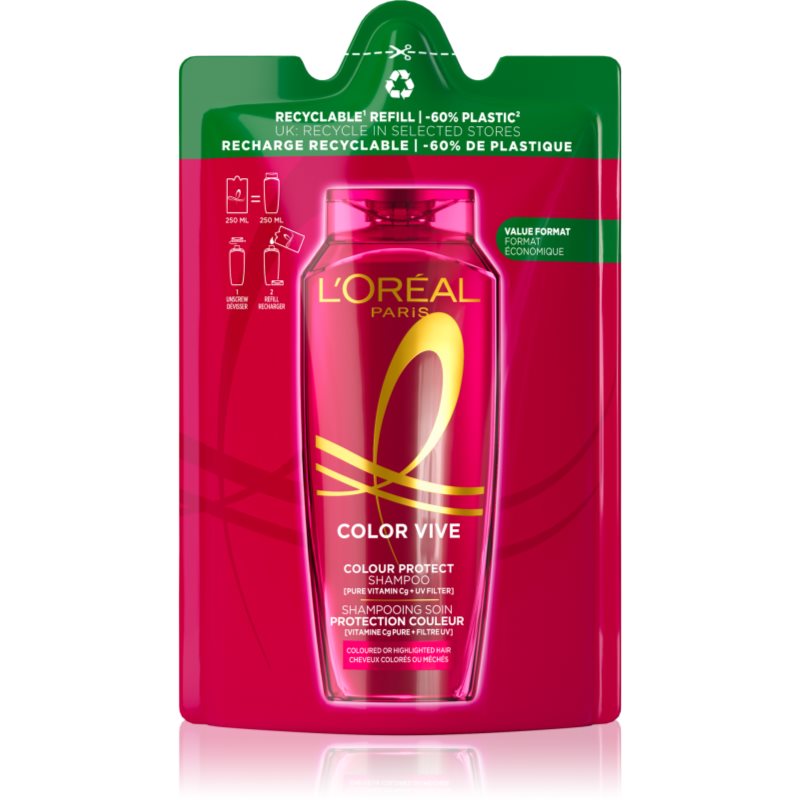 L’Oréal Paris Elseve Color-Vive sampon utántöltő 250 ml