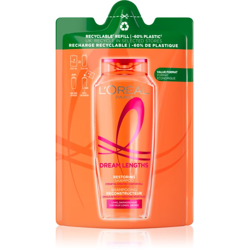 L’Oréal Paris Elseve Dream Long sampon utántöltő 250 ml