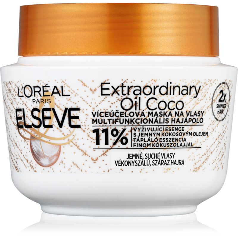 L’Oréal Paris Elseve Extraordinary Oil Coconut tápláló hajpakolás kókuszolajjal normál