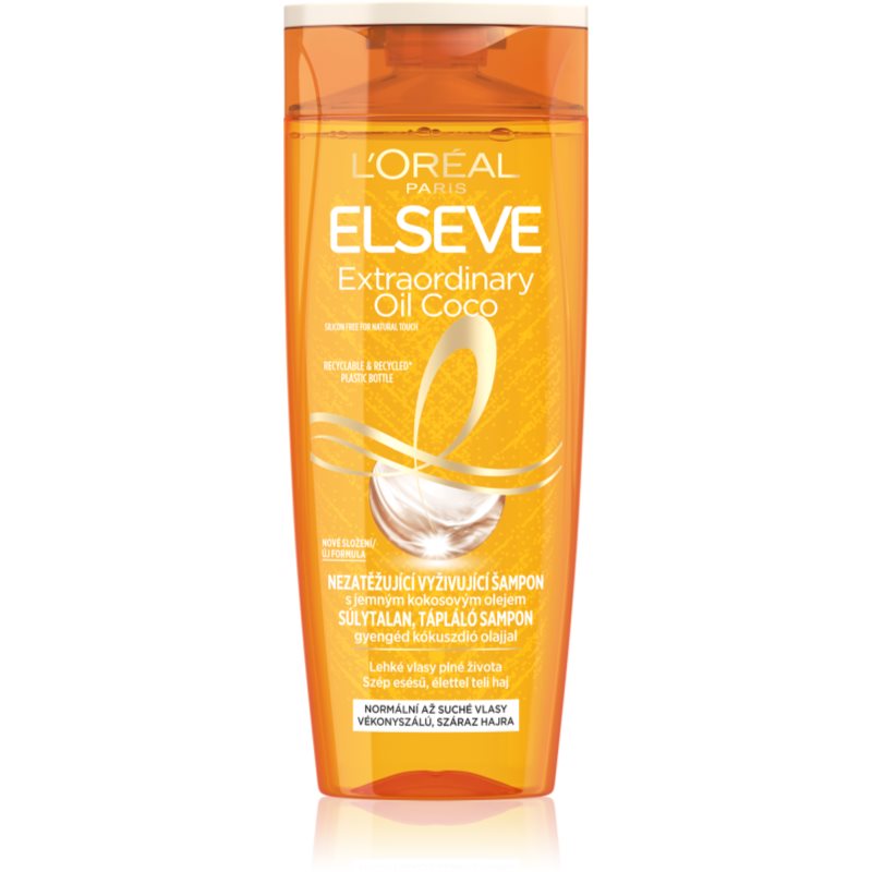 L’Oréal Paris Elseve Extraordinary Oil Coconut tápláló sampon normál és száraz hajra 400 ml-Eredeti