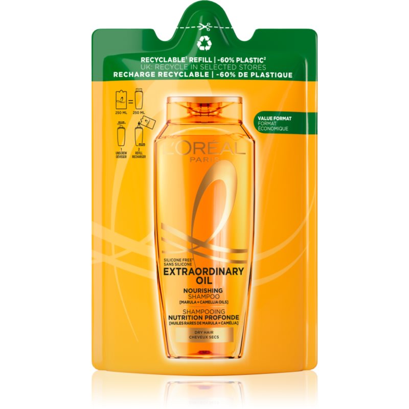 L’Oréal Paris Elseve Extraordinary Oil sampon utántöltő 250 ml