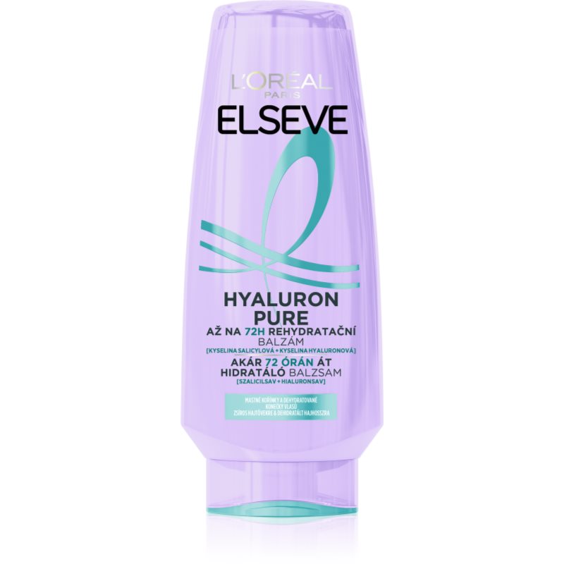 L’Oréal Paris Elseve Hyaluron Pure hajbalzsam zsíros fejbőrre és száraz hajvégekre 300 ml-Ár