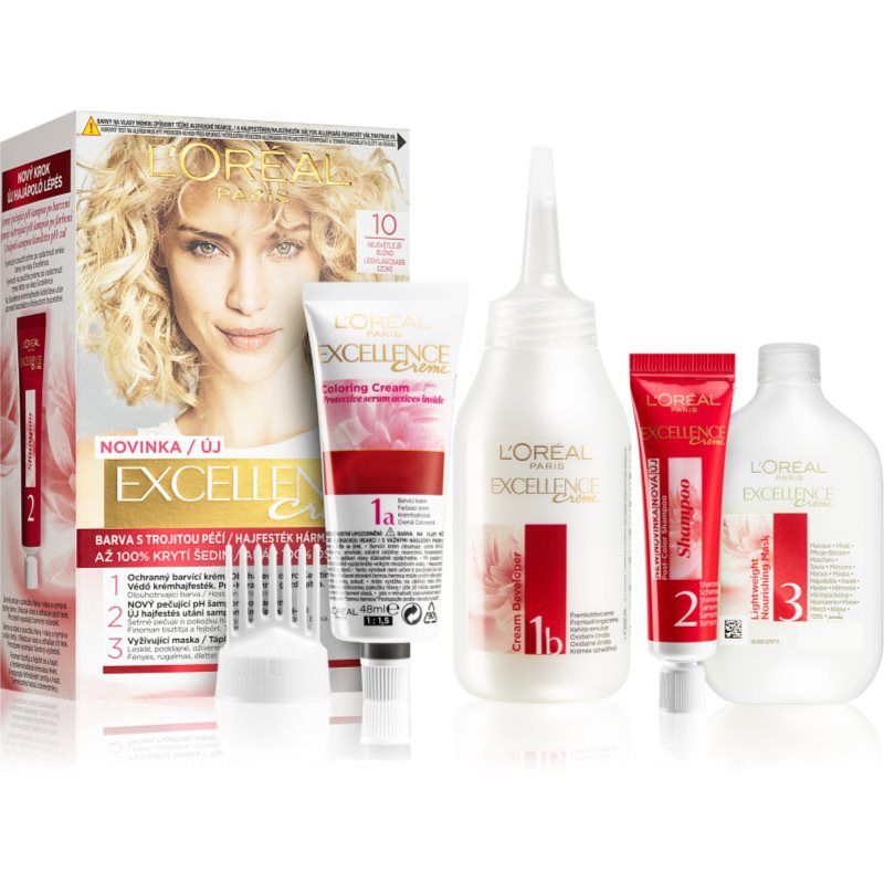 L’Oréal Paris Excellence Creme hajfesték árnyalat 10 1 db-Eredeti