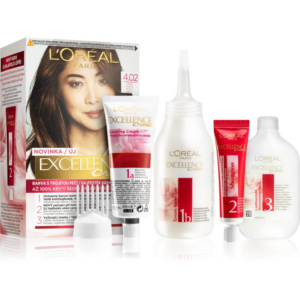 L’Oréal Paris Excellence Creme hajfesték árnyalat 4.02 Natural Brown 1 db-Eredeti