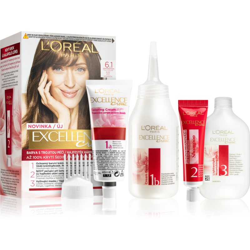 L’Oréal Paris Excellence Creme hajfesték árnyalat 6.1 1 db-Eredeti