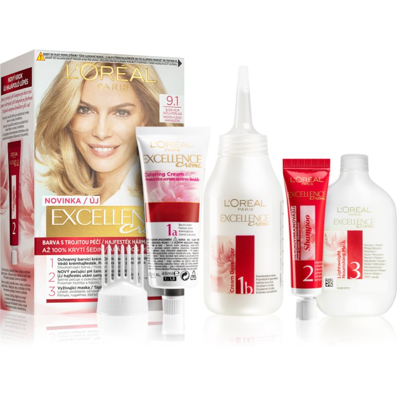 L’Oréal Paris Excellence Creme hajfesték árnyalat 9.1-Eredeti