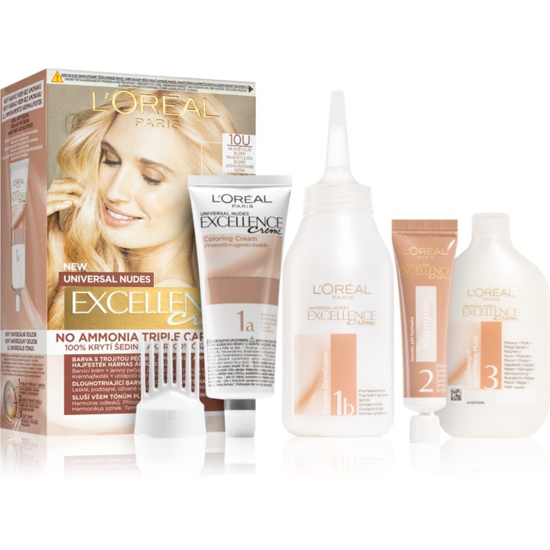 L’Oréal Paris Excellence Universal Nudes tartós hajfesték árnyalat 10U 1 db-Ár