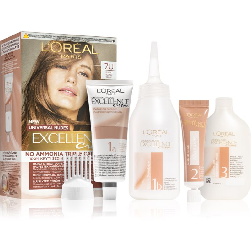 L’Oréal Paris Excellence Universal Nudes tartós hajfesték árnyalat 7U 1 db-Ár