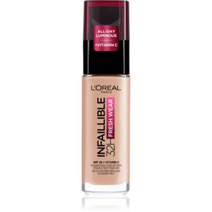 L’Oréal Paris Infaillible 32H Fresh Wear tartós folyékony alapozó árnyalat 130 Cool 30 ml-Ár