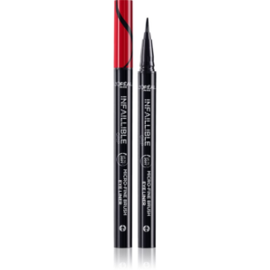 L’Oréal Paris Infaillible Grip 36h Micro-Fine liner széles applikátorú szemhéjtus árnyalat 01 Obsidian black 0