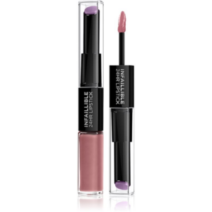 L’Oréal Paris Infallible 24H hosszan tartó rúzs és ajakfény 2 az 1-ben árnyalat 213 Toujours Teaberry 5