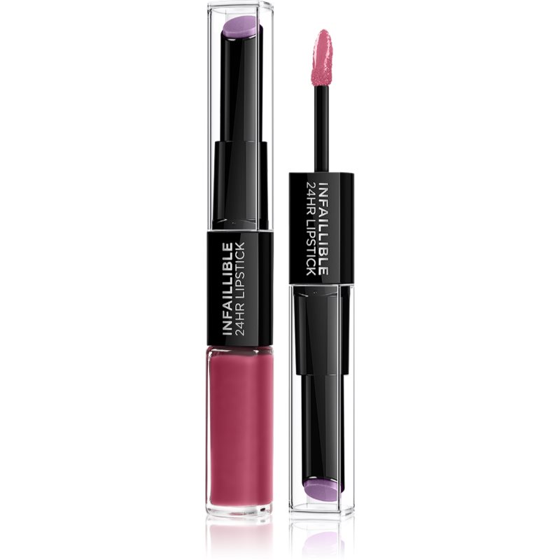 L’Oréal Paris Infallible 24H hosszan tartó rúzs és ajakfény 2 az 1-ben árnyalat 302 Rose Eternite 5