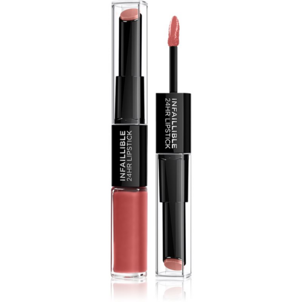 L’Oréal Paris Infallible 24H hosszan tartó rúzs és ajakfény 2 az 1-ben árnyalat 801 Toujours Toffee 5