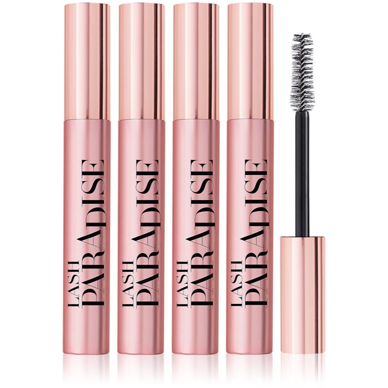 L’Oréal Paris Lash Paradise hosszabbító szempillaspirál extra mennyiségéert Black 4x