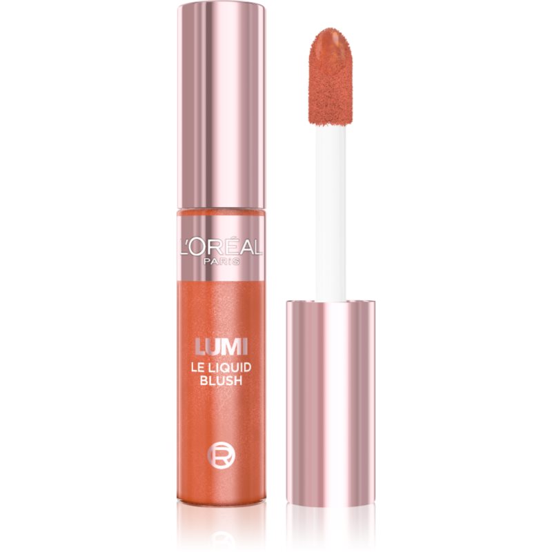 L’Oréal Paris Lumi Glowy Blush folyékony arcpirosító árnyalat 627 Warm Peach 11 ml