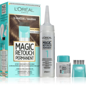 L’Oréal Paris Magic Retouch Permanent tonizáló festék a lenőtt hajra applikátorral árnyalat 5 BROWN-Ár