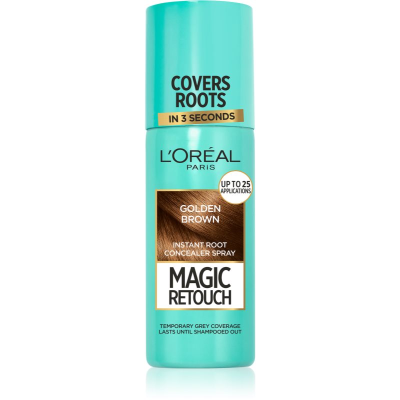 L’Oréal Paris Magic Retouch azonnali hajtőszínező spray árnyalat Golden Brown 75 ml-Eredeti