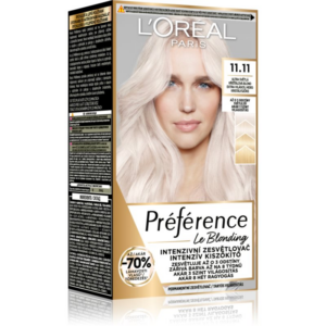L’Oréal Paris Préférence Le Blonding hajfesték a haj élénkítésére árnyalat 11.11 Ultra-Light Cool Crystal Blonde 1 db-Ár