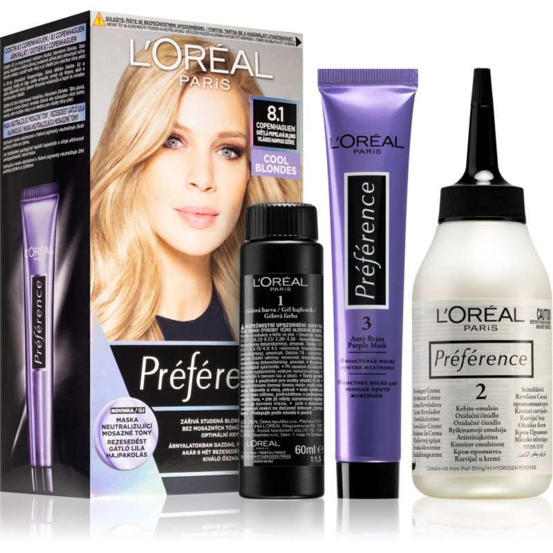 L’Oréal Paris Préférence hajfesték árnyalat 8.1 Copenhaguen-Eredeti