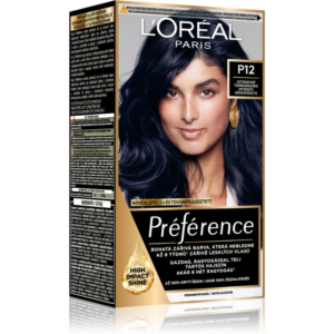 L’Oréal Paris Préférence hajfesték árnyalat P12 Intense Cool Black 1 db-Eredeti