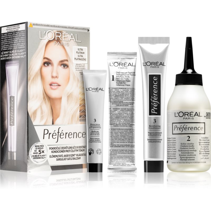 L’Oréal Paris Préférence hajfesték árnyalat Ultra Platinum 1 db-Eredeti
