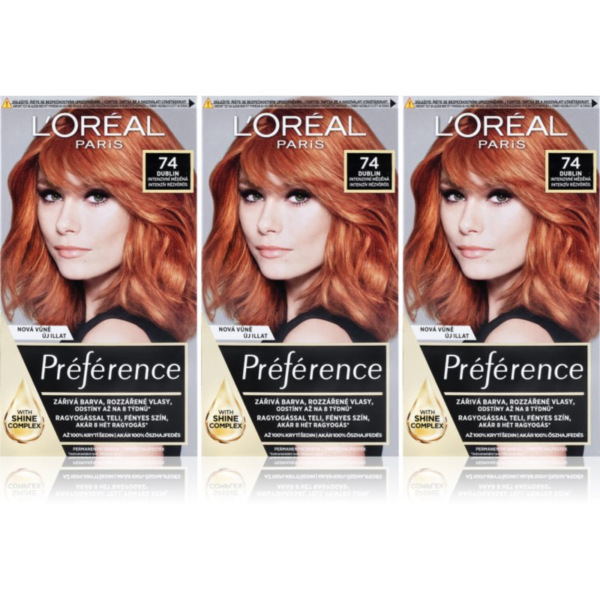 L’Oréal Paris Préférence hajfesték takarékos kiszerelés árnyalat 7.4 Mango Copper-ár