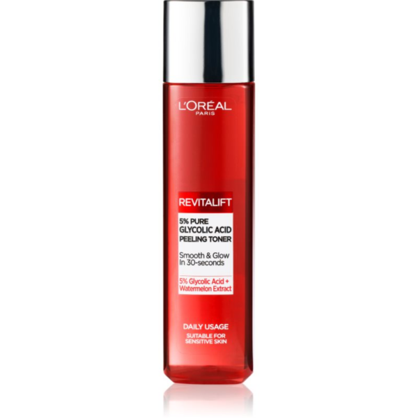 L’Oréal Paris Revitalift Glycolic peeling toner hámlasztó tisztító tonik 180 ml-Ár