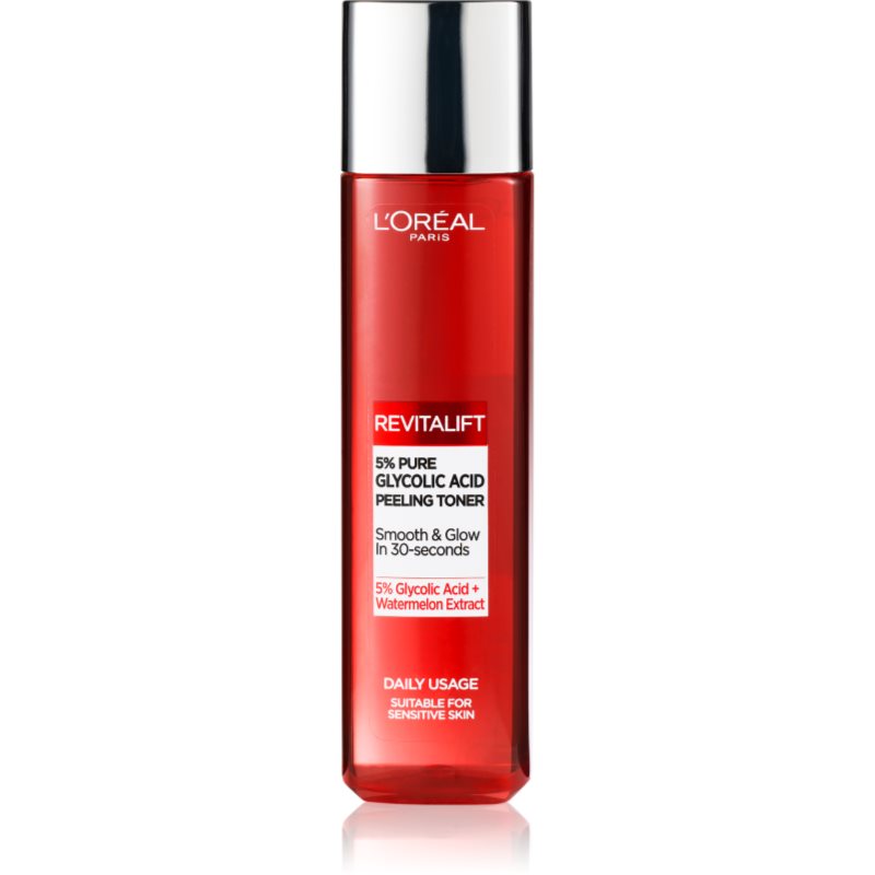 L’Oréal Paris Revitalift Glycolic peeling toner hámlasztó tisztító tonik 180 ml-Ár