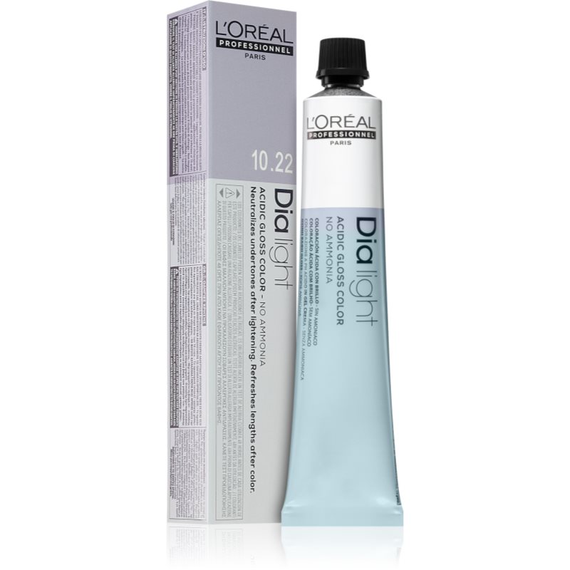 L’Oréal Professionnel Dia Light tartós hajfesték ammónia nélkül árnyalat 10.22 50 ml-Ár