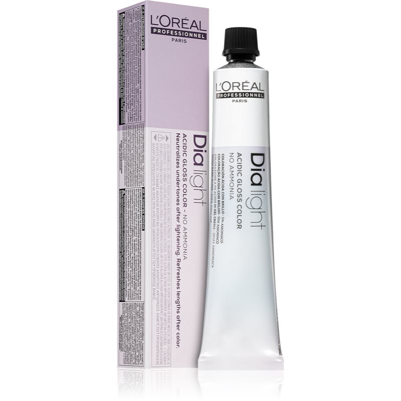L’Oréal Professionnel Dia Light tartós hajfesték ammónia nélkül árnyalat 6.28 Biondo Scuro Irisé Moka 50 ml-Ár