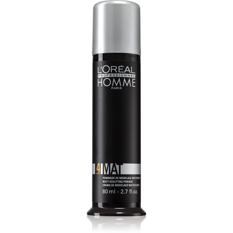 L’Oréal Professionnel Homme 4 Force Mat modellező paszta matt hatásért 80 ml-Eredeti